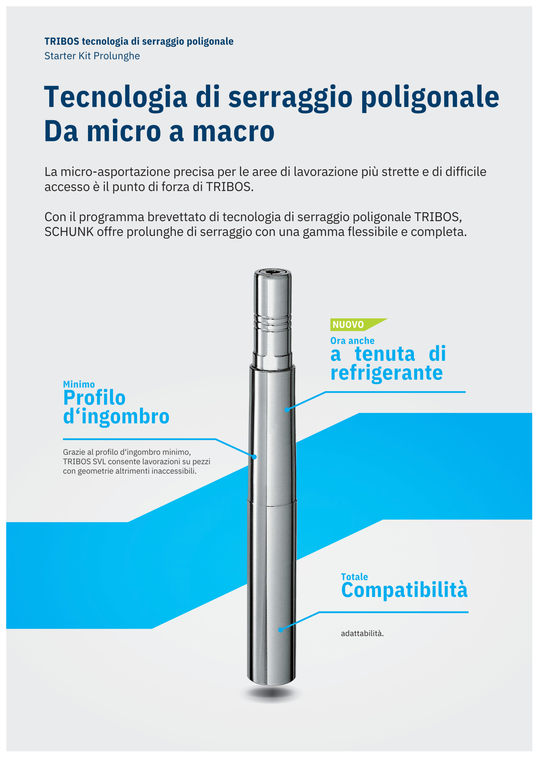 Starter Kit Prolunghe TRIBOS SCHUNK in valigetta